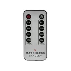 Matchless Candle Co Darice Silver Unscented Scent Candle Remote