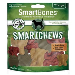 SmartBones Chicken & Vegetables Grain Free Chews For Dogs 14.8 oz 7 pk