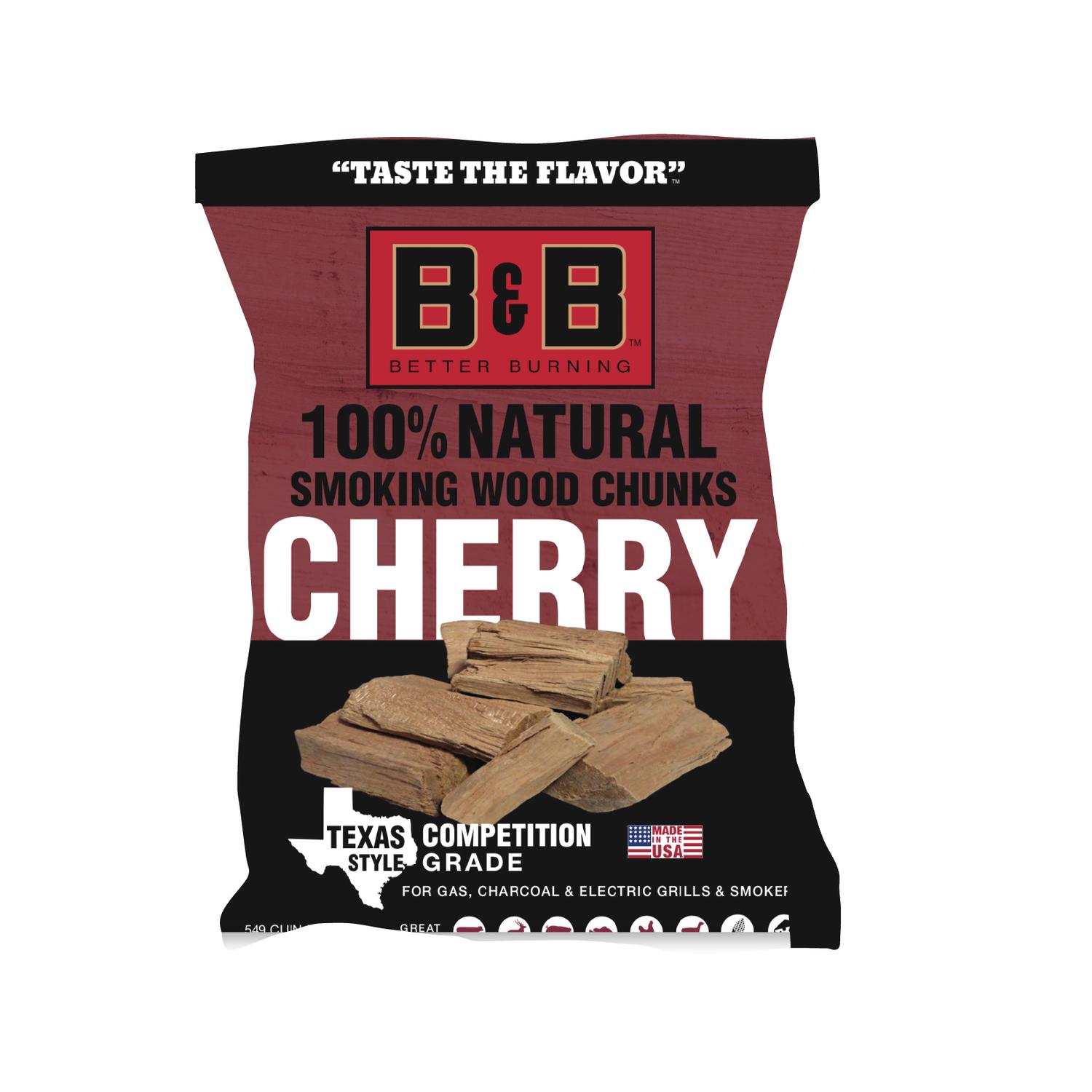 B&B Charcoal All Natural Cherry Wood Smoking Chunks 549 Cu In - Ace ...