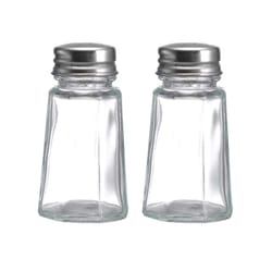 Lifetime Clear Glass Salt and Pepper Set Salt and Pepper Set 2 pk