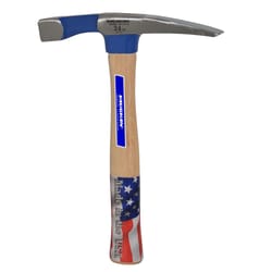 Vaughan 24 oz Flat Striking Face Brick Layer's Hammer 11-1/4 in. Hickory Handle