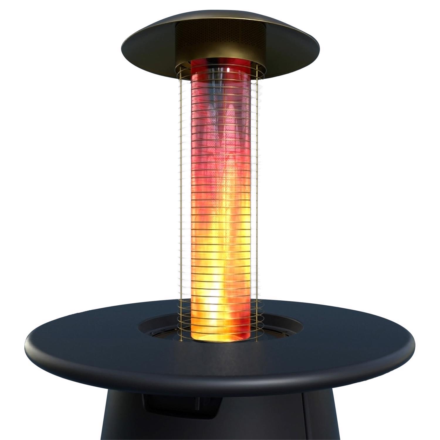 TIKI 40000 BTU Propane Stainless Steel Single Burner Patio Heater 100 sq ft Sansujyuku sansujyuku.com