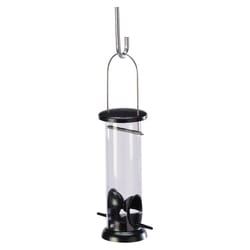 Birds Choice 2 cups Metal/Plastic Tube Bird Feeder 2 ports