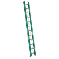 Werner 24 ft. H Fiberglass Extension Ladder Type II 225 lb. capacity