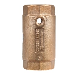 Campbell Flomatic 1-1/4 in. D X 1-1/4 in. D FNPT x FNPT Red Brass Spring Loaded Check Valve