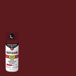 Rust-Oleum Stops Rust Indoor and Outdoor Satin Red Oil Modified Alkyd Spray Paint 12 oz
