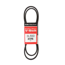 Mitsuboshi FHP General Utility V-Belt 0.38 in. W X 55 in. L For Fractional Horsepower Motors