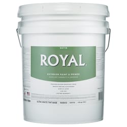 Royal Satin Tint Base Ultra White Base Paint Exterior 5 gal