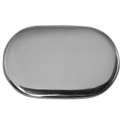 MNG Hardware Aspen Oval Cabinet Knob 7/8 in. D Polished Chrome 1 pk