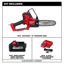 Milwaukee M18 8 in. 18 V Battery Pruning Saw Kit (Battery & Charger) 0.325 in.