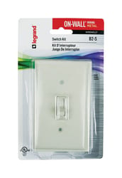 Legrand Rectangle Plastic 1 gang Switch Kit Ivory