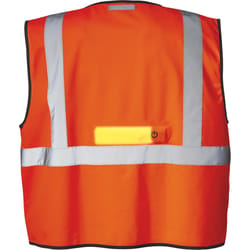 Coast Reflective Safety Vest with Reflective Stripe Hi-Viz Orange M