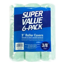 RollerLite Daily Best Polyester Knit 9 in. W X 3/8 in. Cage Paint Roller Cover 6 pk