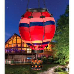 Regal Art & Gift Multicolored Glass/Metal 23.5 in. H Hot Air Balloon Lantern