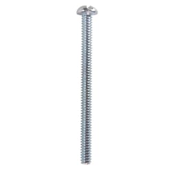 HILLMAN No. 10-24 X 2-1/2 in. L Combination Round Head Zinc-Plated Steel Machine Screws 100 pk