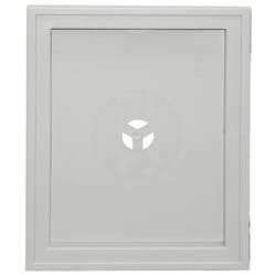 Builders Edge 8 in. H X 6.75 in. W X 1 in. L Unfinished White Vinyl Mounting Block