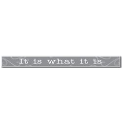 My Word! 1.5 in. H X .05 in. W X 16 in. L Gray/White Wood Skinnies Sign