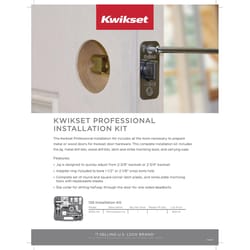 Kwikset Metal Door Lock Installation Kit 1 pk