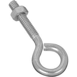 National Hardware 1/4 in. X 2-1/2 in. L Zinc-Plated Steel Eyebolt Nut Included