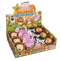 Playmaker Toys Wild Animals Plush Balls Assorted 1 pc