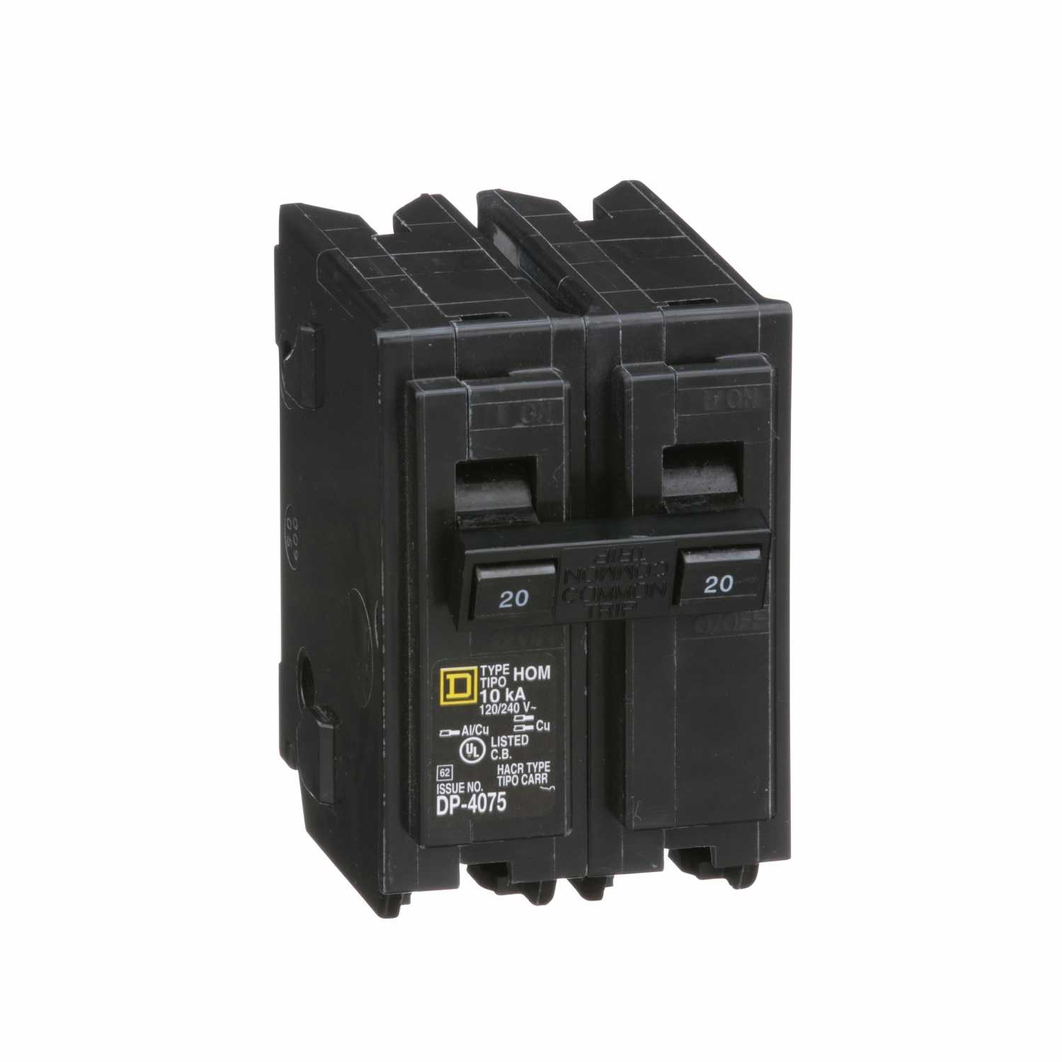 Square D HomeLine 20 amps Surge 2Pole Circuit Breaker Ace Hardware