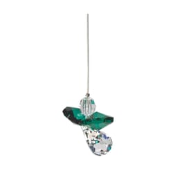 Woodstock Chimes Crystal Guardian Angel Emerald Wind Chime