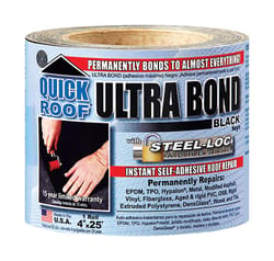 Quick Roof Ultra Bond 4 in. W X 25 ft. L Tape Self-Adhesive Roof Repair Black