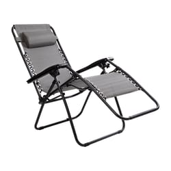 Flash Furniture Black Steel Frame Zero Gravity Lounge Chair