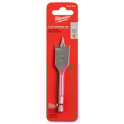 Milwaukee 7/8 in. D X 4.5 in. L Flat Boring Auger Bit Carbon Steel 1 pc