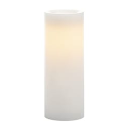 Sterno Home White Vanilla Scent Smooth Pillar Candle