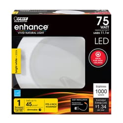 Feit Enhance Bright White 4 in. W Aluminum LED Dimmable Recessed Downlight 11.1 W