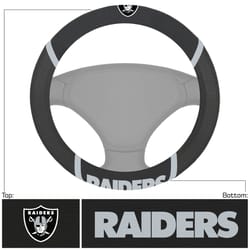 Fanmats NFL Black/White Steering Wheel Cover 1 pk