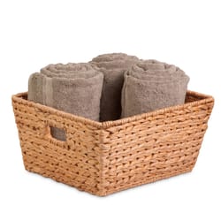 Honey-Can-Do Banana Leaf 15 in. L X 15 in. W X 8 in. H Brown/Natural Storage Basket