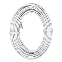 GE 15 ft. L White Phone Line Cord