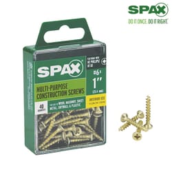 SPAX Multi-Material No. 6 Label X 1 in. L Unidrive Flat Head Serrated Construction Screws