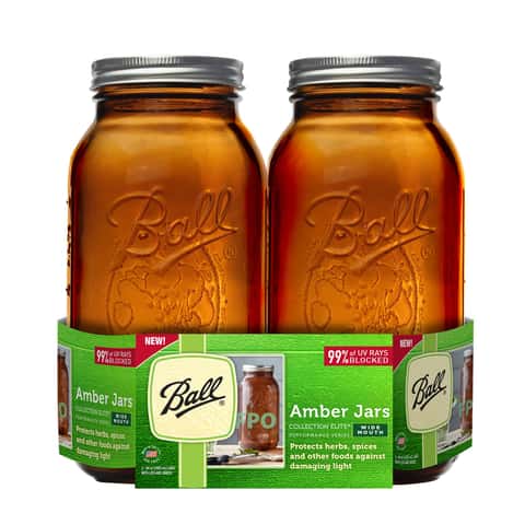 Ball 62 oz Wide Mouth Canning Jars, 6 Pack.