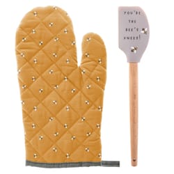 Karma Cotton/Wood Oven Mitt & Spatula