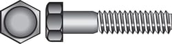 HILLMAN 1/4 in. D X 4 in. L Zinc Plated Steel Hex Bolt 100 pk