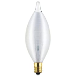 Westinghouse 60 W C11 Decorative Incandescent Bulb E12 (Candelabra) White 1 pk