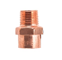 NIBCO 3/4 in. Copper X 1/2 in. D MIP Copper Pipe Adapter 1 pk