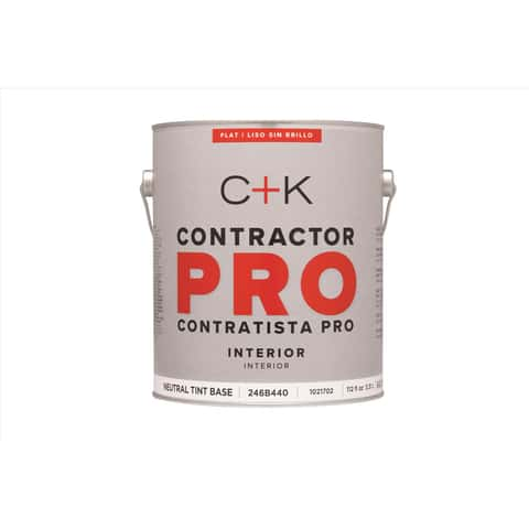 C+K Contractor Pro Flat Tint Base Neutral Base Paint Interior 1 gal