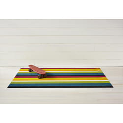Chilewich 36 in. W X 60 in. L Multicolored Bold Stripe Vinyl Floor Mat