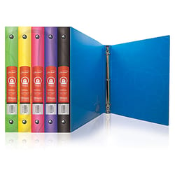 Bazic Products 1 in. W X 9.53 in. L 3-Ring Poly Binder