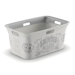 KIS Gray Plastic Laundry Basket