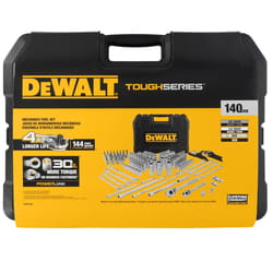DeWalt ToughSeries 1/4 and 3/8 in. drive Metric/SAE Mechanic's Tool Set 140 pc