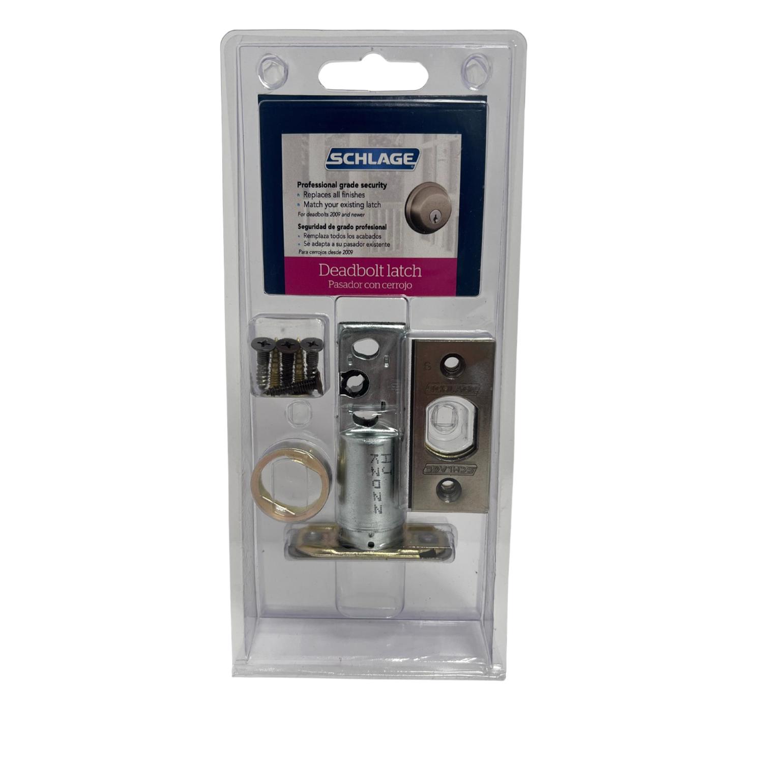 Schlage Assorted Steel Deadbolt Latch Replacement 1 pk
