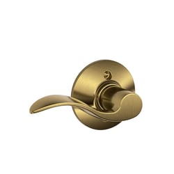 Schlage F Series Antique Brass Zinc Dummy Lever