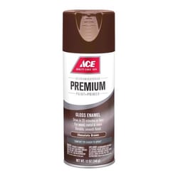 Ace Premium Gloss Chocolate Brown Paint + Primer Enamel Spray 12 oz