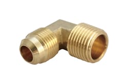 JMF Company 5/8 in. Flare X 3/4 in. D MPT Brass 90 Degree Elbow