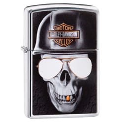 Zippo Black/Silver Harley-Davidson Lighter 1 pk